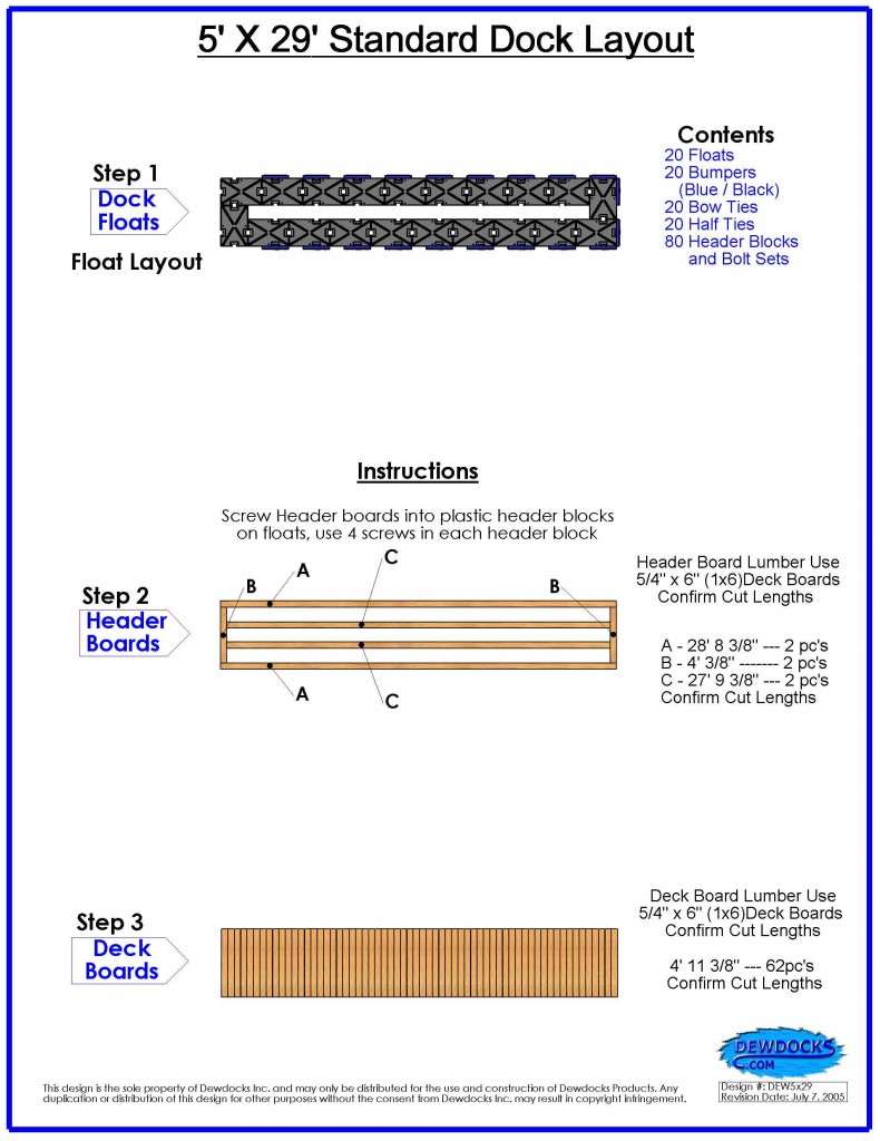 Dock Layouts Dewdocks, Inc.